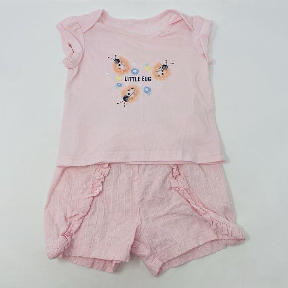 First Impressions Baby Girls 12 Months 5 Piece Shorts Tees and Tank Top Set 275 - Picture 7 of 8